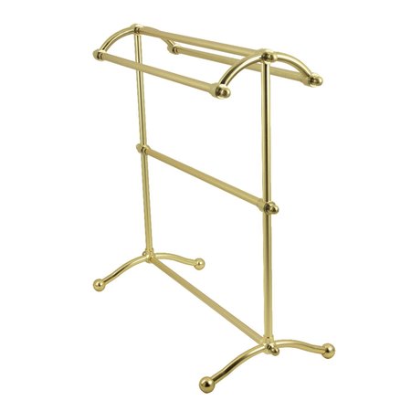 KINGSTON BRASS Freestanding Towel Rack, Brushed Brass SCC2297